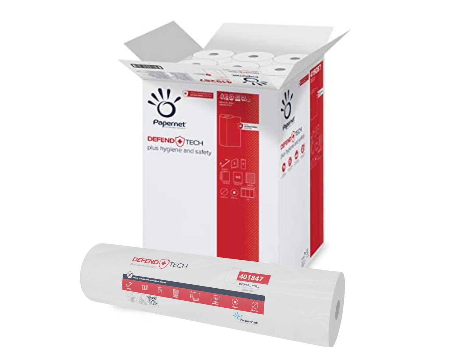 Podkład medyczny PAPERNET 60 Premium 401847 Karton 9 rolek